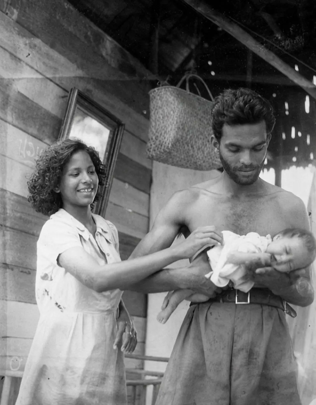 Therese and Eric Angus with baby Maureen Angus